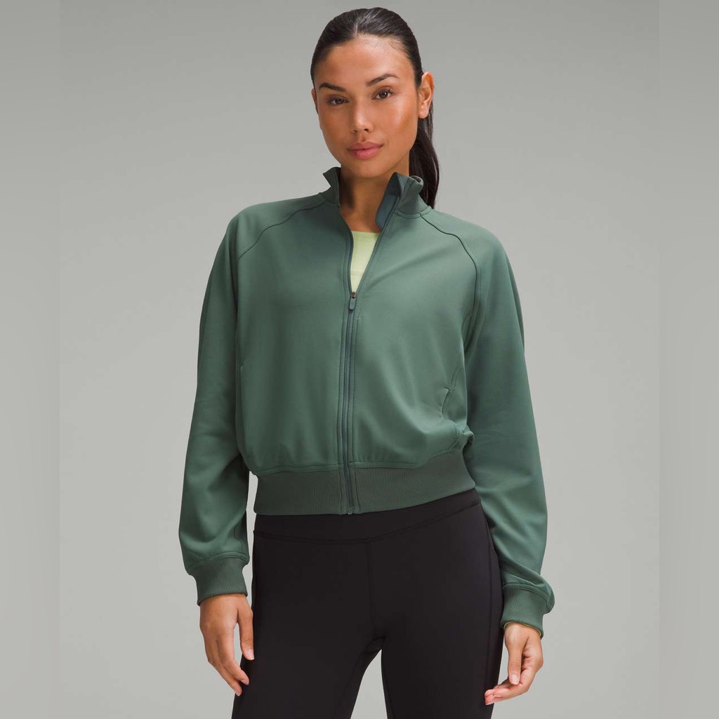 Lululemon Athletica Forest Green Bomber Jacket